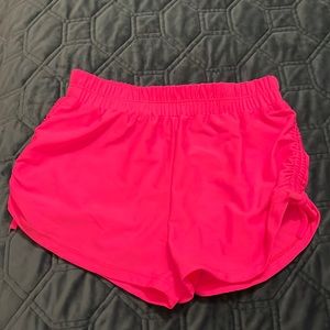 Sparkle Stagewear Side Tie Shorts - Hot Pink - Child Large